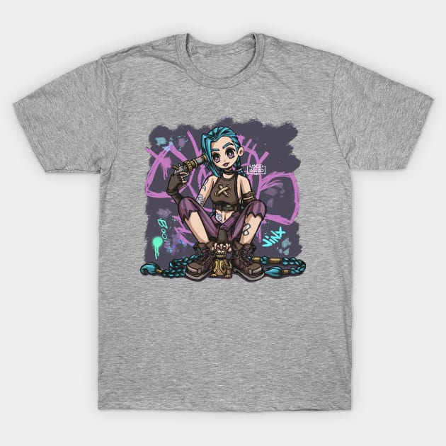 jinx T-Shirt by Angi.Laguado